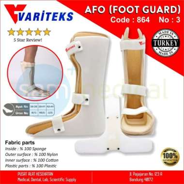 VARITEKS deker patah tulang atau Foot Guarda atau ANKLE SUPPORT atau VAR 864 AFO L