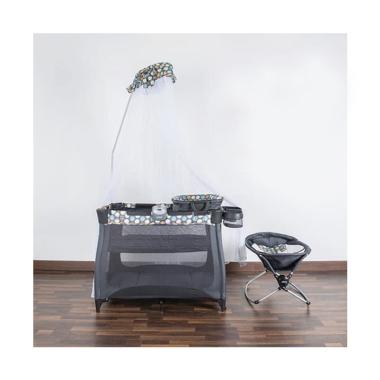 Cocolatte CL 8855 Cubix Baby Box Tempat Tidur Bayi Dark Grey