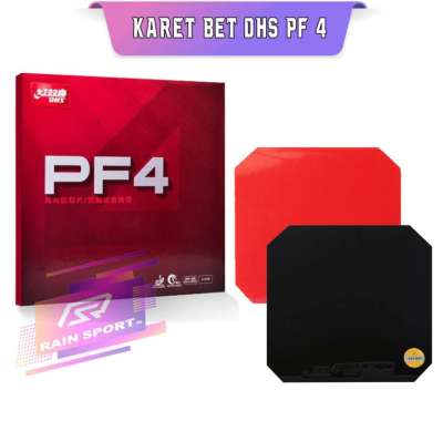 DHS PF4 40+ - Karet Rubber Bet Bat Pingpong Tenis Meja DHS PF-4 hitam