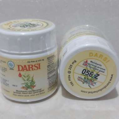 DARSI JAMU 100 PIL (MENGATASI JERAWAT,BISUL,GATAL2 DAN BERSIH DARAH)
