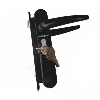 Kunci Pintu Expanda Aluminium Kawat Nyamuk Handle Set Weldom Silver