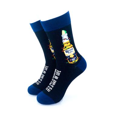 CoolDeSocks Motif Corona Extra Kaos Kaki Unisex [Original] M colorful