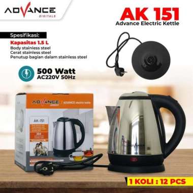 Advance Teko Listrik 1.5 Liter AK151 / Kettel Elektrik Advance AK-151 / Teko Listrik Advance 1.5L Te