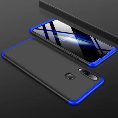 GKK 360 Full Cover Baby Skin Hard Case Samsung A20S Armor - - BLUE BLACK