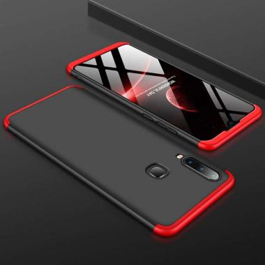 GKK 360 Full Cover Baby Skin Hard Case Samsung A20S Armor - - RED BLACK