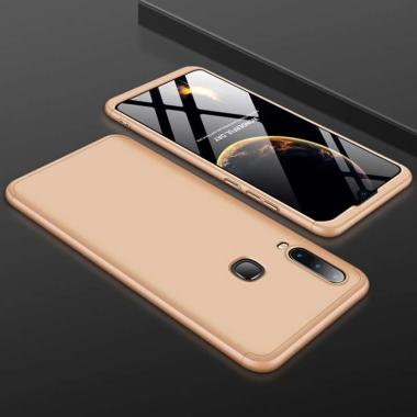 GKK 360 Full Cover Baby Skin Hard Case Samsung A20S Armor - - gold