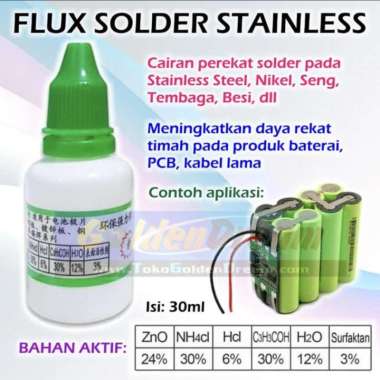 Flux solder stainless