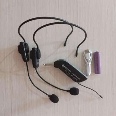 Mic Microphone Headset Wireless Double