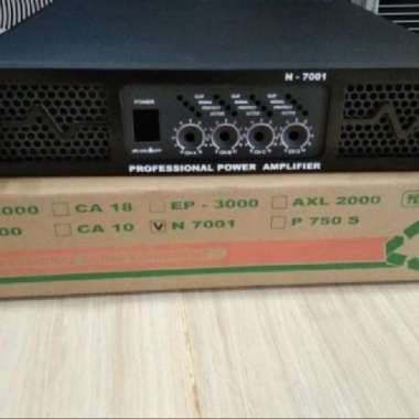 Box Power Amplifier N7001 4 channel + pcb + knop