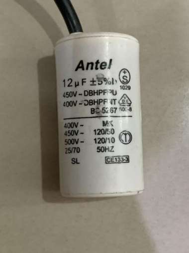 Kapasitor Mesin Cuci / Pompa air 12uf 400V