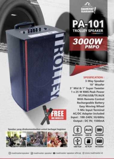 Speaker Portable Roadmaster 10 inch " PA101