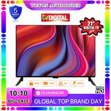 TV LED 21 inch HD Digital Televisi (Model TCLG-W21C) - Analog tv