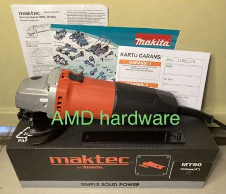 ORIGINAL MAKTEC MT90 MESIN GERINDA TANGAN 4 Disc Grinder Grinda Makita