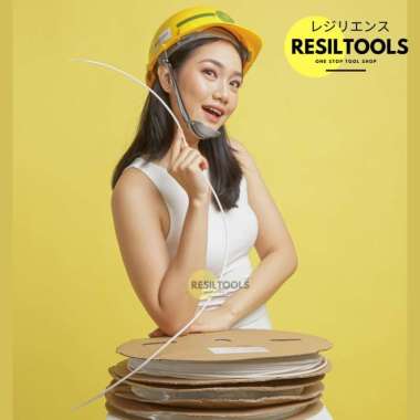 Per Roll Pembungkus Kabel 4 mm Putih Selang Bakar Tube Cable Protector