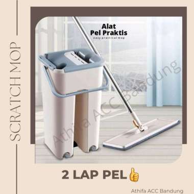Scratch Mop / touchless Mop / Alat Pel Praktis Toska 1 Lap ECO