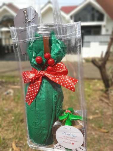 Tas botol mika Kemasan Botol madu Goody Bag Spunbond ukuran Botol kale