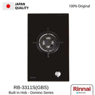RINNAI RB-3311S(GBS) Kompor Gas Tanam 1 Tungku (Built In Hob) Domino Series