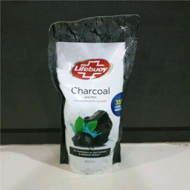 Lifebuoy Body Wash Sabun Mandi Cair Refill Charcoal 850 ml