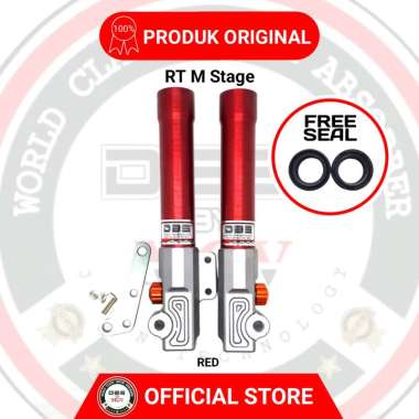 Tabung Shock Depan DBS RT M STAGE Mio Sporty Mio Soul Mio J Mio GT Soul GT Fino Xeon GT125 RED