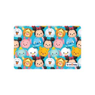 Kartu EMONEY MANDIRI Disney Tsum Blue Kartun Anime Kartu Etoll e toll E Money E-money Winlycollectio