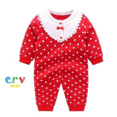 ROMPER BAYI PEREMPUAN / BAJU BAYI PEREMPUAN Size 59 ( 0-3 bulan) RG17