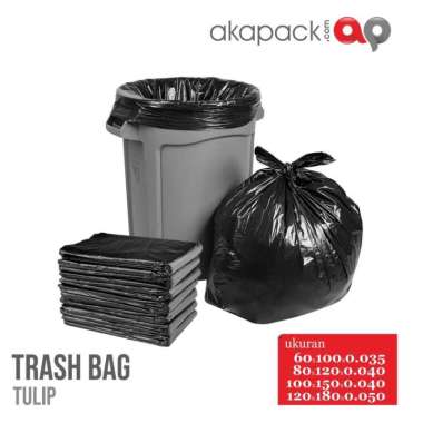 Kantong Plastik sampah / kantong sampah besar tulip / TRASH BAG 120x180