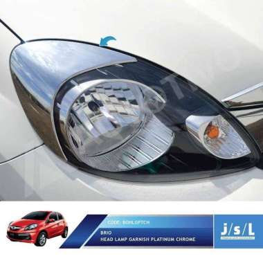 JSL Eyelid Lampu Depan Honda Brio 2012 2015 Head Lamp Garnish