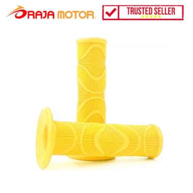 READY - RGR Handgrip Motor Model Wave Bulu - Hand Grip Stang Sepeda Motor kuning