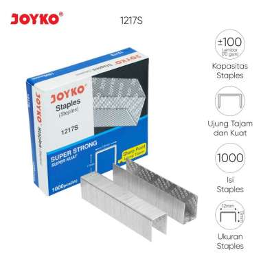 Heavy Duty Staples Isi Stapler Refill Stapler Joyko 1217S Silver