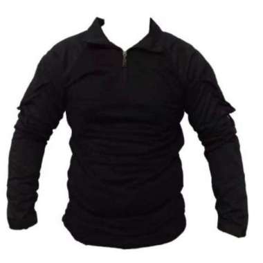 Kaos BDU Panjang Tactical Hitam - L