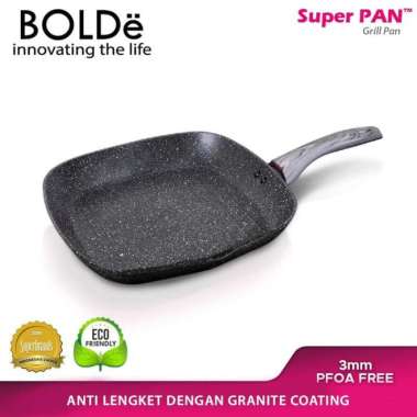 BOLDe Super Pan Grill Pan 28cm Black Dark Knight BLACK