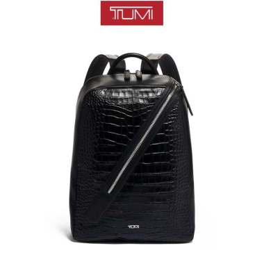 TUMI Turin Lorenzo Backpack - Tas Ransel Kulit - Black Orc Black Orc