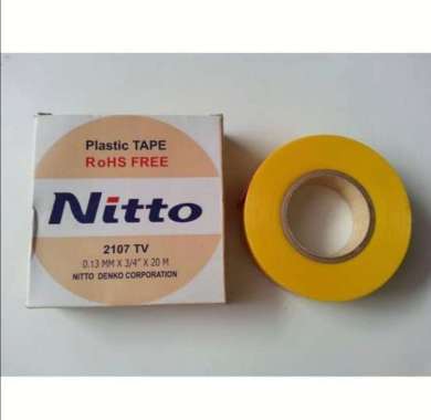 isolasi NITTO KUNING isolatip SELOTIP LAKBAN KABEL LISTRIK NITO WARNA