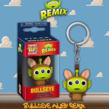 Funko POP! Keychain Disney Pixar Alien Remix Bullseye Vinyl Figure