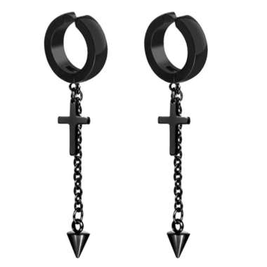 Women Non-Piercing Hoop Earrings 64mm 