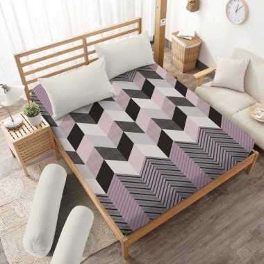 [HARGA SPESIAL] Sprei Kintakun 160 x 200 Queen Motif Dluxe Kirana Flower Minimalis Microtex Tinggi 2