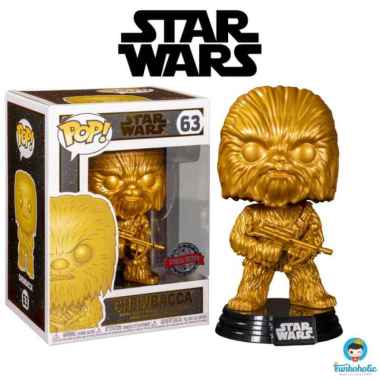 Funko POP! Star Wars - Chewbacca (Gold Metallic) [Exclusive] #63