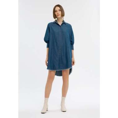 Minimal Damara Denim Dress Light Deep Blue XXL