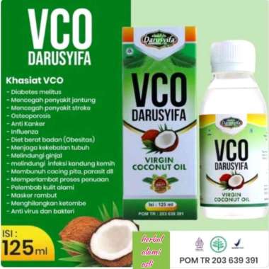VCO Virgin Coconut Oil 125ml Darusyifa | Minyak Kelapa Murni BPOM