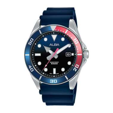 Alba AG.8K21-X1 Original Garansi Resmi Jam Tangan Pria Black Blue