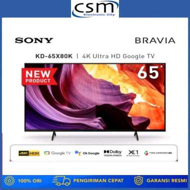 SONY LED 65 KD-65X80K / X80K 4K HDR 65 INCH GARANSI RESMI