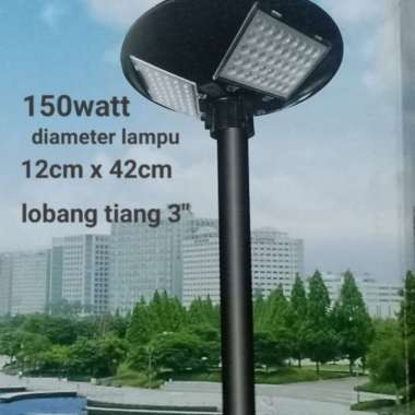 Tiang Lampu Taman Solar Panel 150W 150 Watt