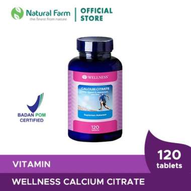 Wellness Calcium Citrate - 120 Tablets