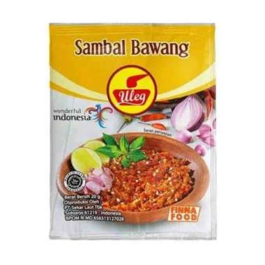 Sambal sambel cabe cabai uleg finna terasi bawang ijo hijau pedas SACHET kecil Sambal bawang