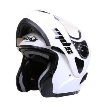 MDS Pro Rider Helm Full Face - Solid White
