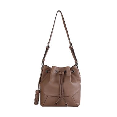 Bonia Classic Bucket Sling Bag - Dark Coffee