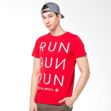 Ryusei Men Run T-Shirt Pria