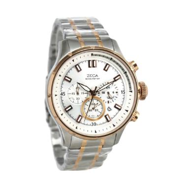 Zeca 297M Jam Tangan Pria - Silver Rosegold
