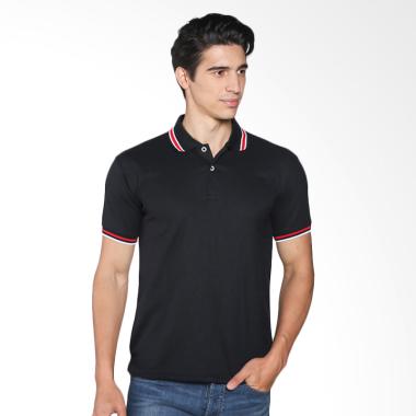 VM Polos Pendek Kaos Polo Shirt - Hitam