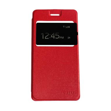 Aimi Flip Cover Casing for Vivo Y15 - Merah